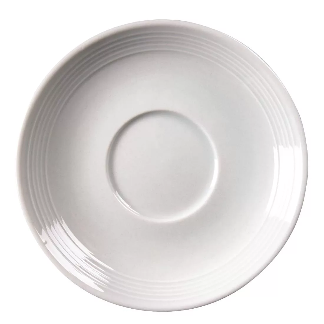 Olympia Linear Stacking Saucers White 60mm (Pack of 12) - Image 2