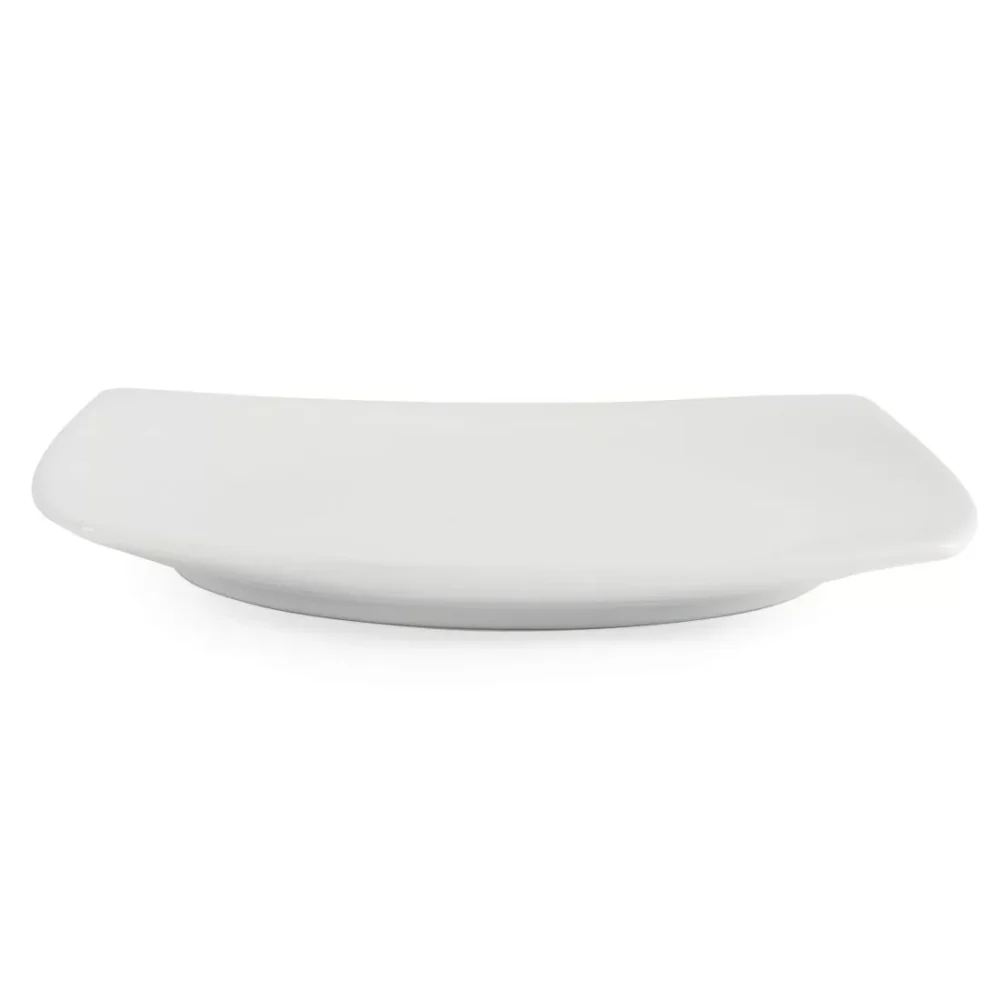 Olympia Whiteware Rounded Square Plates 185mm (Pack of 12) - Image 2