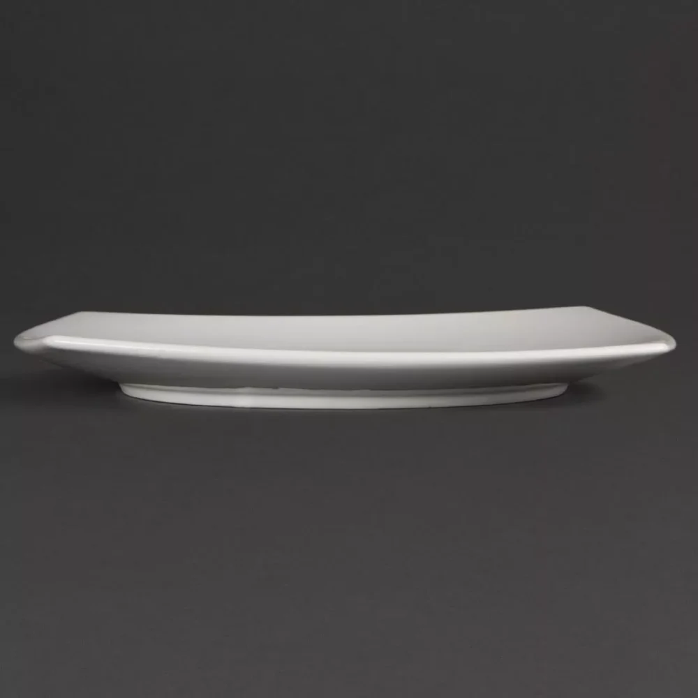 Olympia Whiteware Rounded Square Plates 305mm (Pack of 6) - Image 3