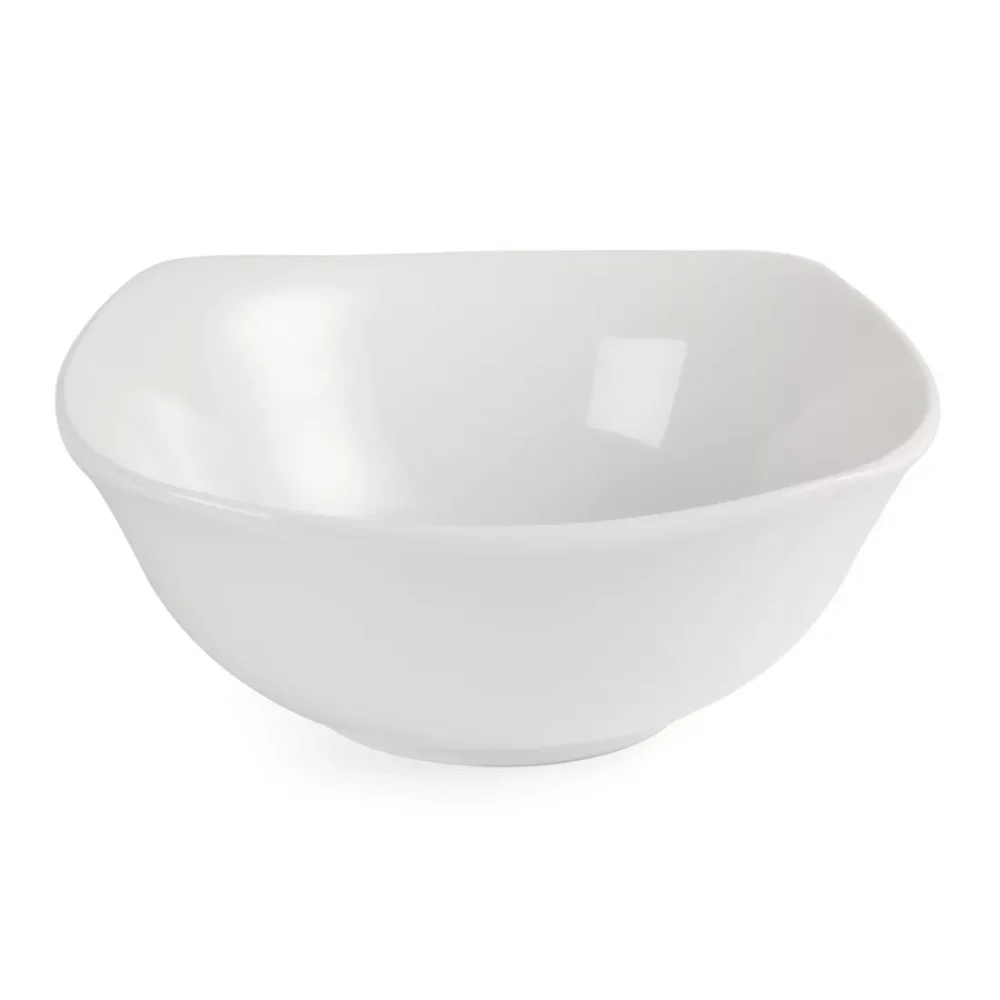 Olympia Whiteware Rounded Square Bowls 220mm (Pack of 12) - Image 3