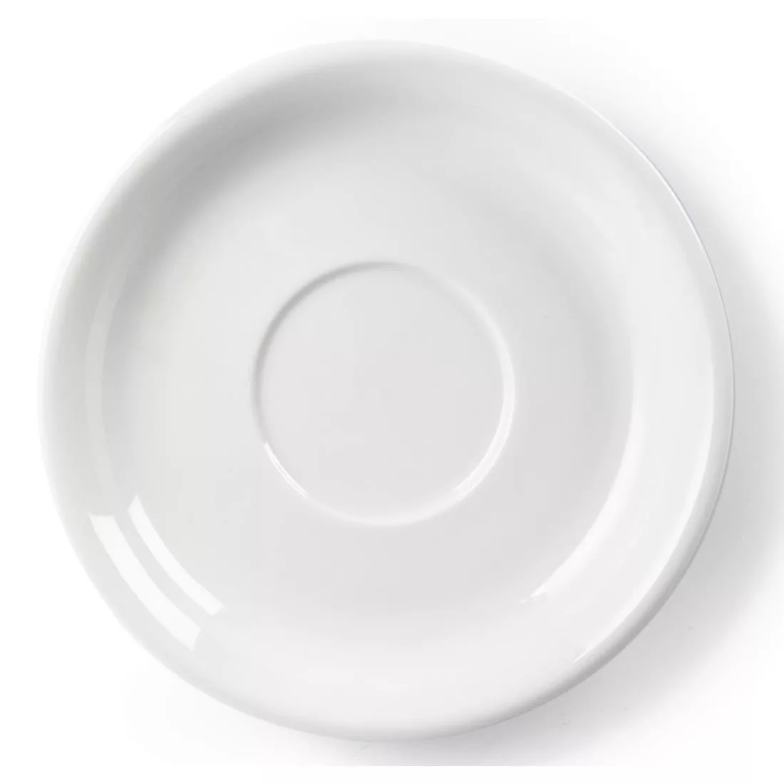 Olympia Whiteware Cappuccino Saucers 180mm (Pack of 12) - Image 2