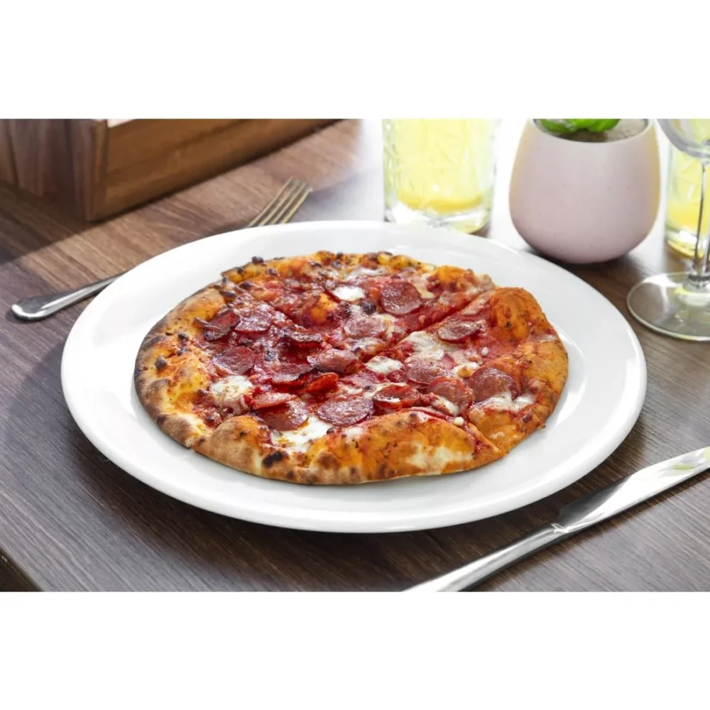 Steelite Simplicity White Pizza Plates 315mm (Pack of 6) - Image 5