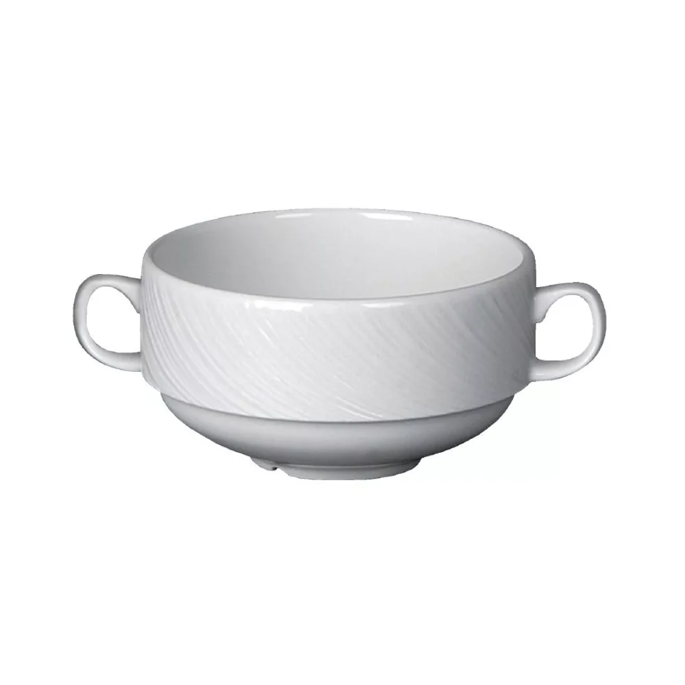 Steelite Spyro Handled Soup Cups 285ml (Pack of 36)