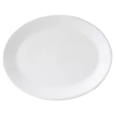 Steelite Monaco White Mandarin Oval Dishes 330mm (Pack of 12)