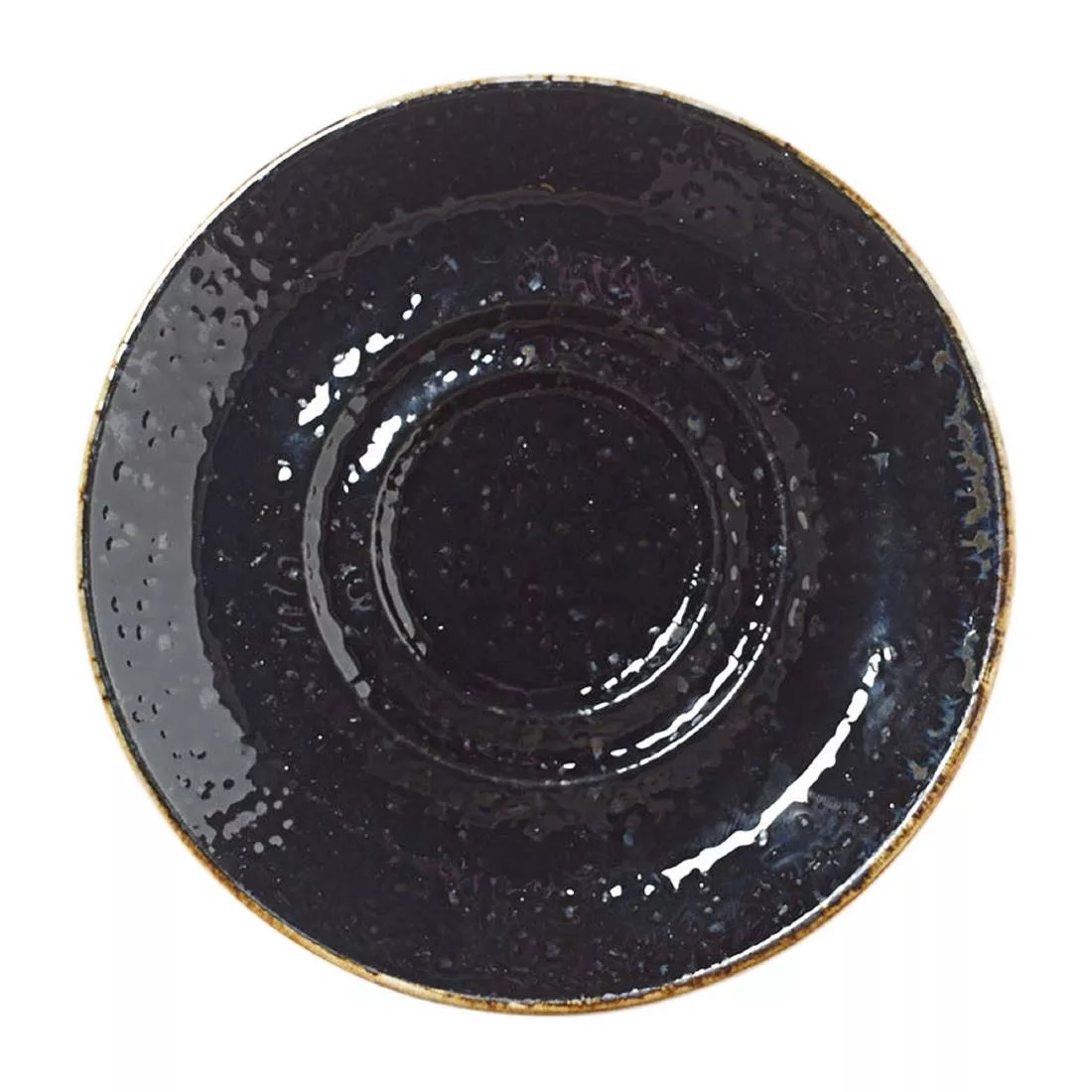 Steelite Craft Liquorice Saucers Small Double-Well 118mm (Pack of 12)