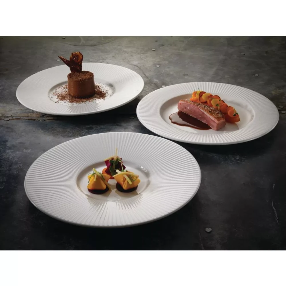 Steelite Willow Gourmet Medium Well Plate 285mm (Pack of 6) - Image 2