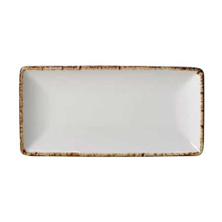 Steelite Brown Dapple Rectangle Six Plates (Pack of 6)