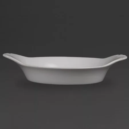 Olympia Whiteware Round Eared Dishes 220mm (Pack of 6)
