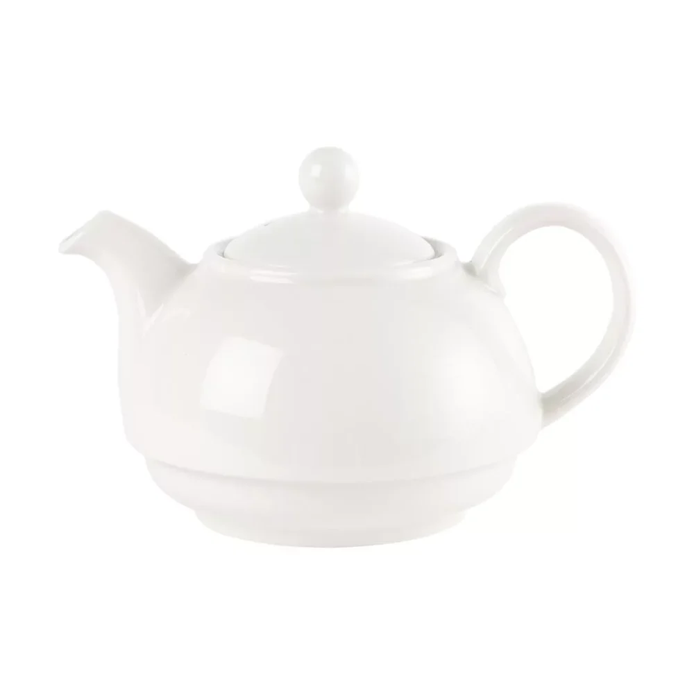 Churchill Plain Whiteware Teapots 370ml (Pack of 4) - Image 2