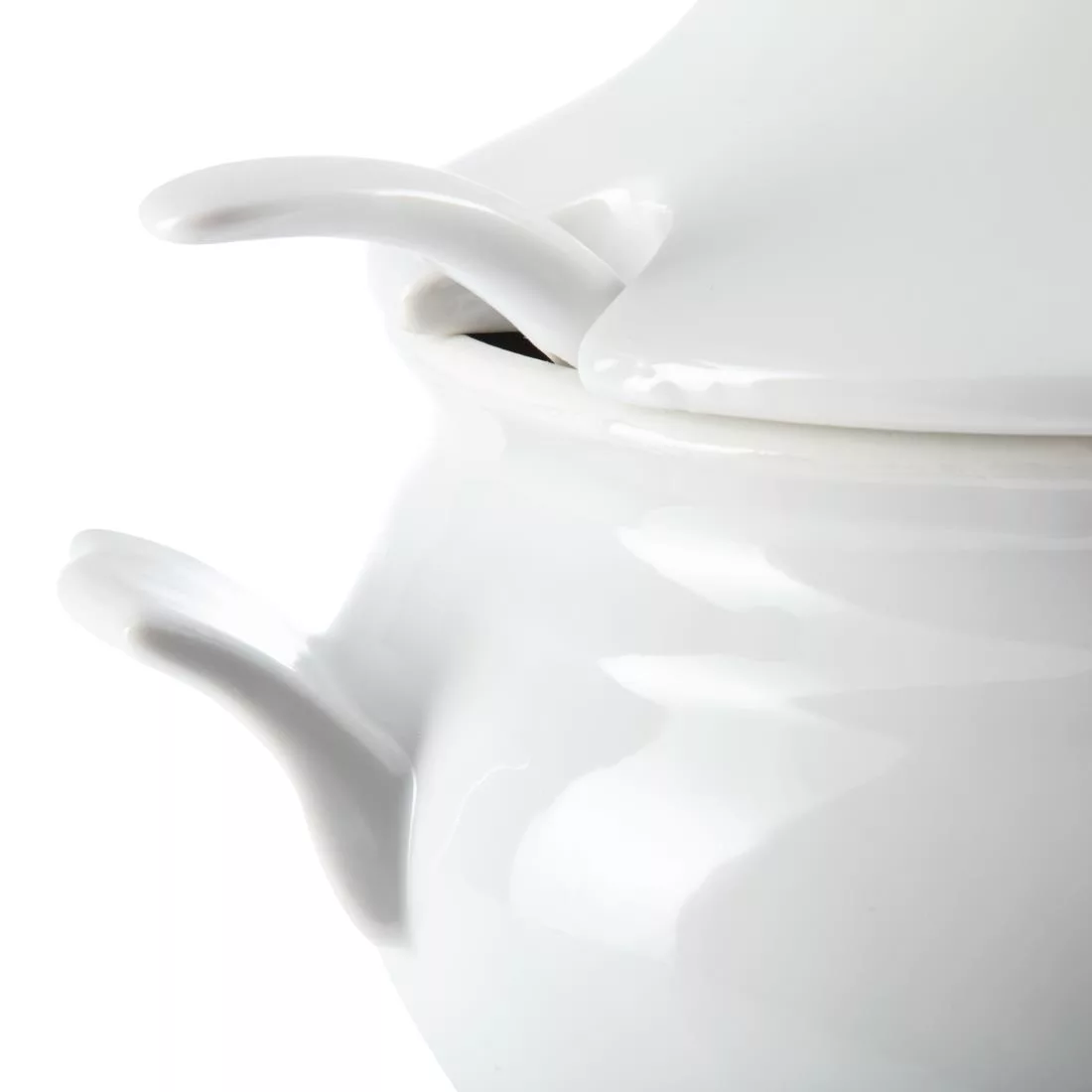 Olympia Whiteware Soup Tureen and Ladle 2.5Ltr 88oz - Image 7