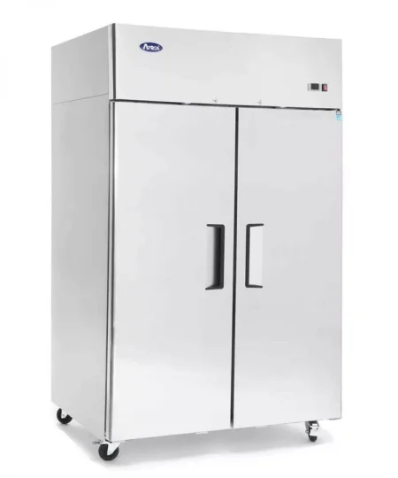 Atosa YBF9218GR Slimline Double Door Upright Fridge  900 Litres