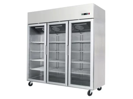 Atosa YCF9409GR Slimline Glass Triple Door Upright Freezer  1390 Litres