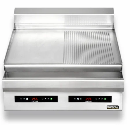 Zernike FlashGrill Griddle GE8090D1C Flat half ribbed 80x90cm