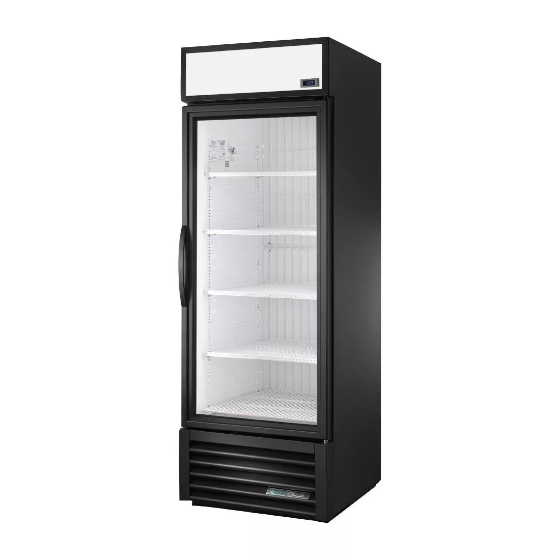 True Upright Single Door Merchandiser Fridge Black