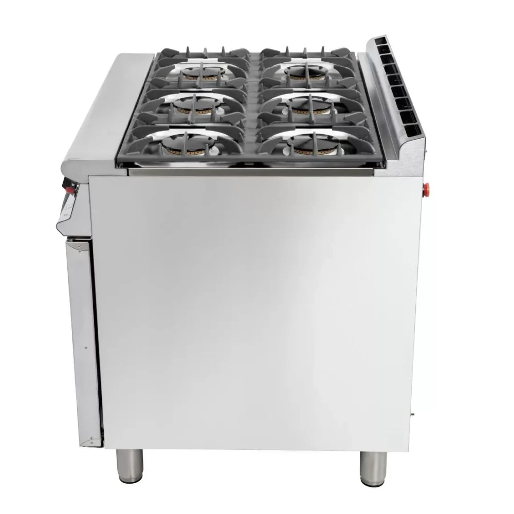 Falcon 6 Burner Dominator Plus Oven Range G3101 Propane Gas with Feet - Image 7