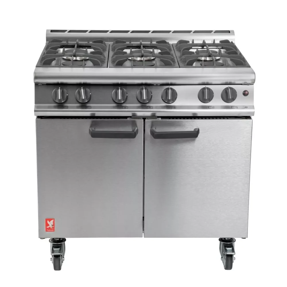 Falcon 6 Burner Dominator Plus Oven Range G3101 Natural Gas with Castors - Image 2