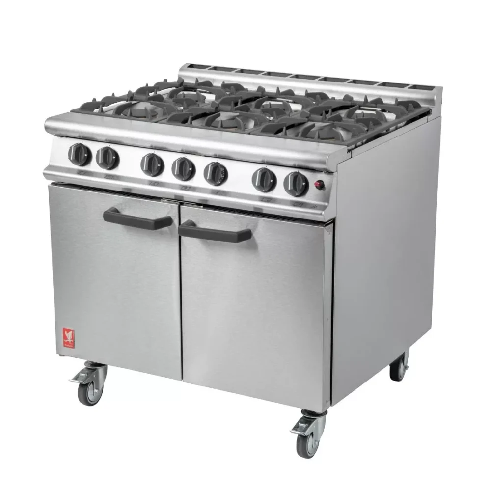 Falcon 6 Burner Dominator Plus Oven Range G3101 Natural Gas with Castors - Image 4