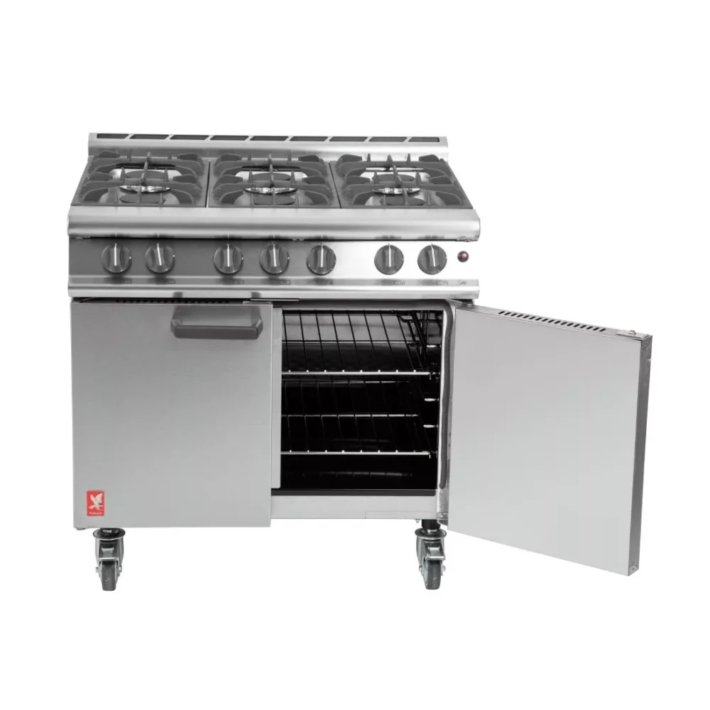 Falcon 6 Burner Dominator Plus Oven Range G3101 Natural Gas with Castors - Image 5