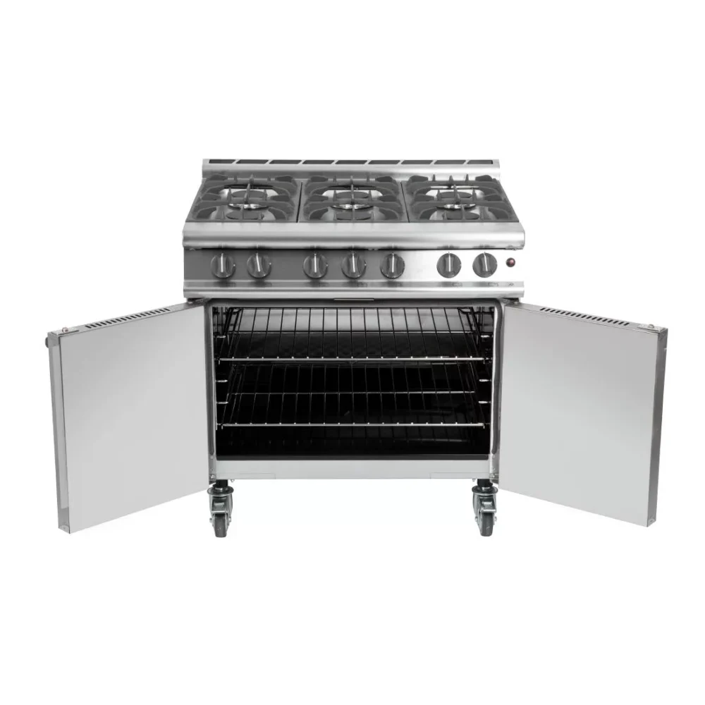 Falcon 6 Burner Dominator Plus Oven Range G3101 Natural Gas with Castors - Image 6