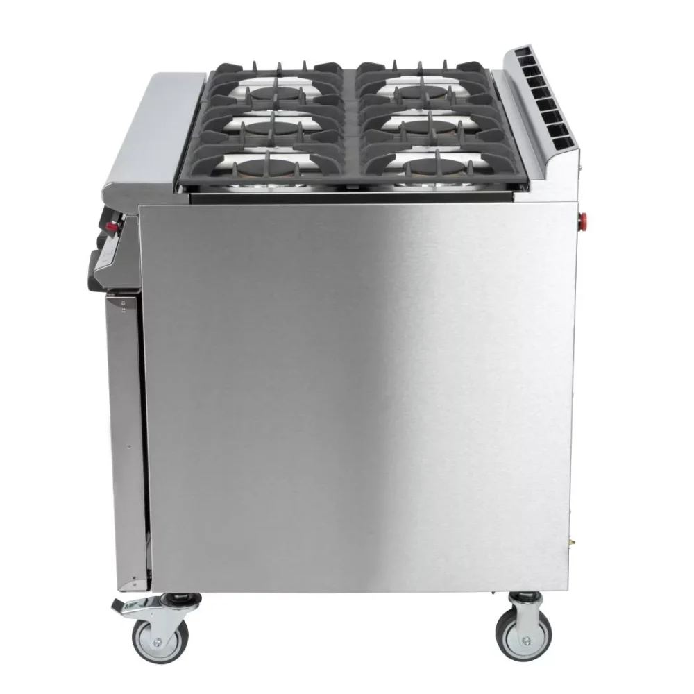 Falcon 6 Burner Dominator Plus Oven Range G3101 Natural Gas with Castors - Image 7