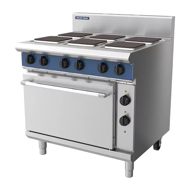 Blue Seal 6 Plate Static Oven Range 22.1kW E506S - Image 3