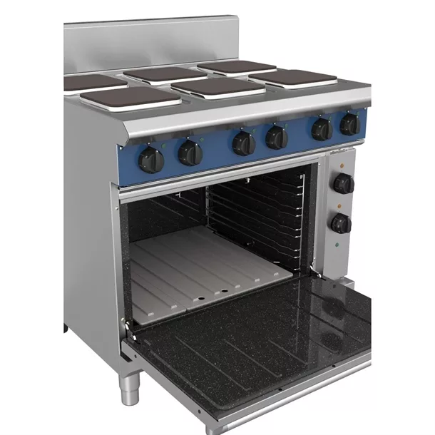 Blue Seal 6 Plate Static Oven Range 22.1kW E506S - Image 2